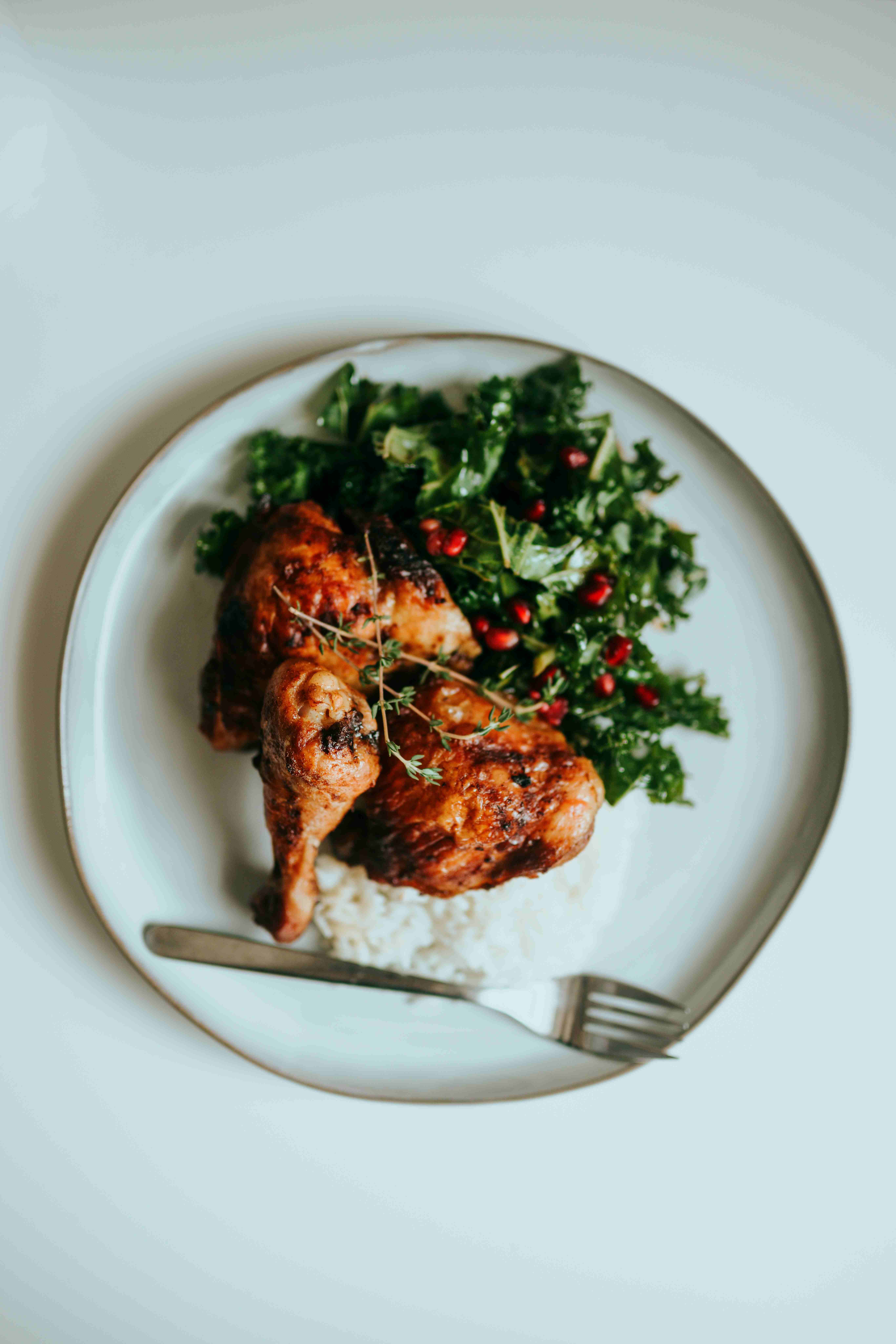 Beautifully plated Nigerian cuisine